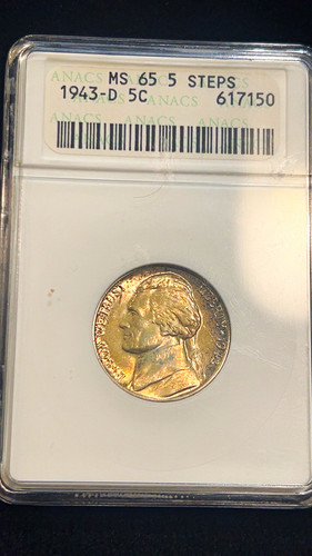 1943 jefferson nickel - 1943-d, 5c