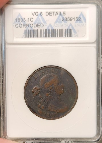 1803 large cent draped bust - 1803,